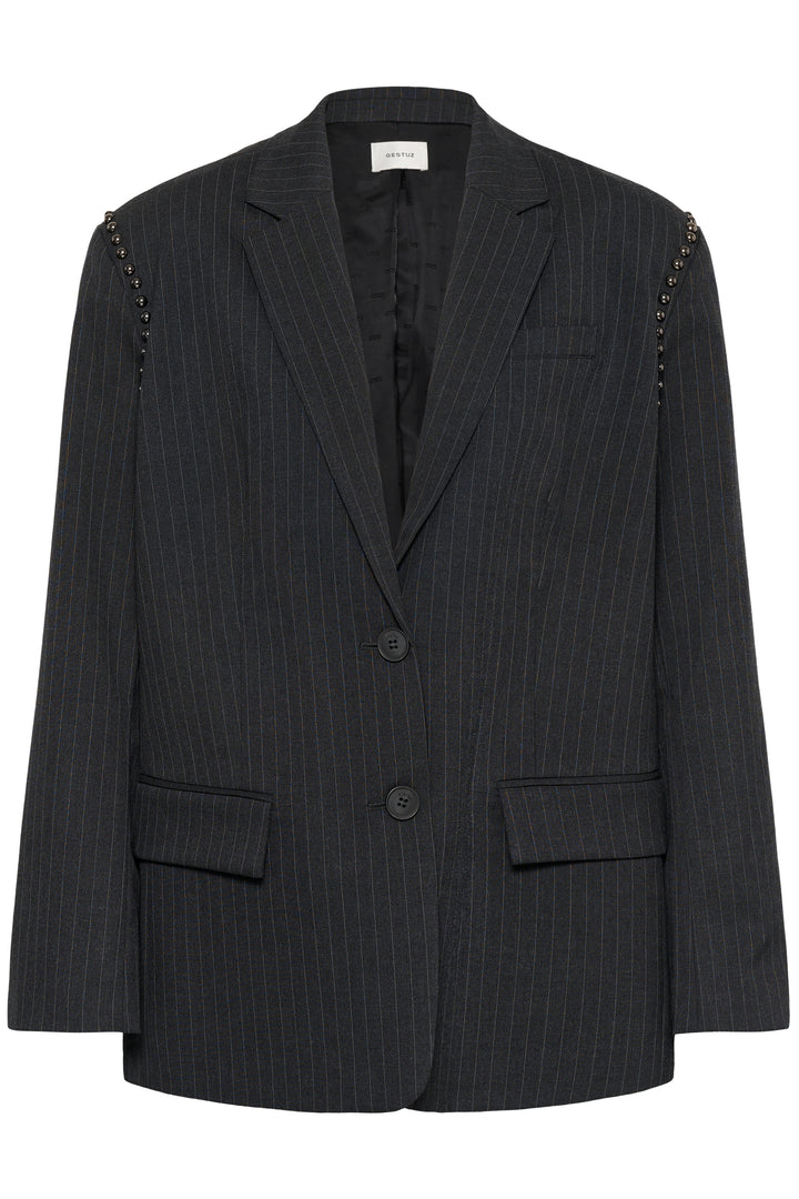 Gestuz - Gzlehela Blazer 10911590 - 1000026 - Dark Grey Pinstripe