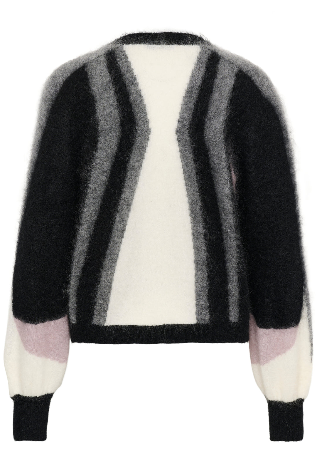 Gestuz - Gzdebbie Multi Cardigan 10911645 - 1000039 - Black/Off White/Grey/Quail