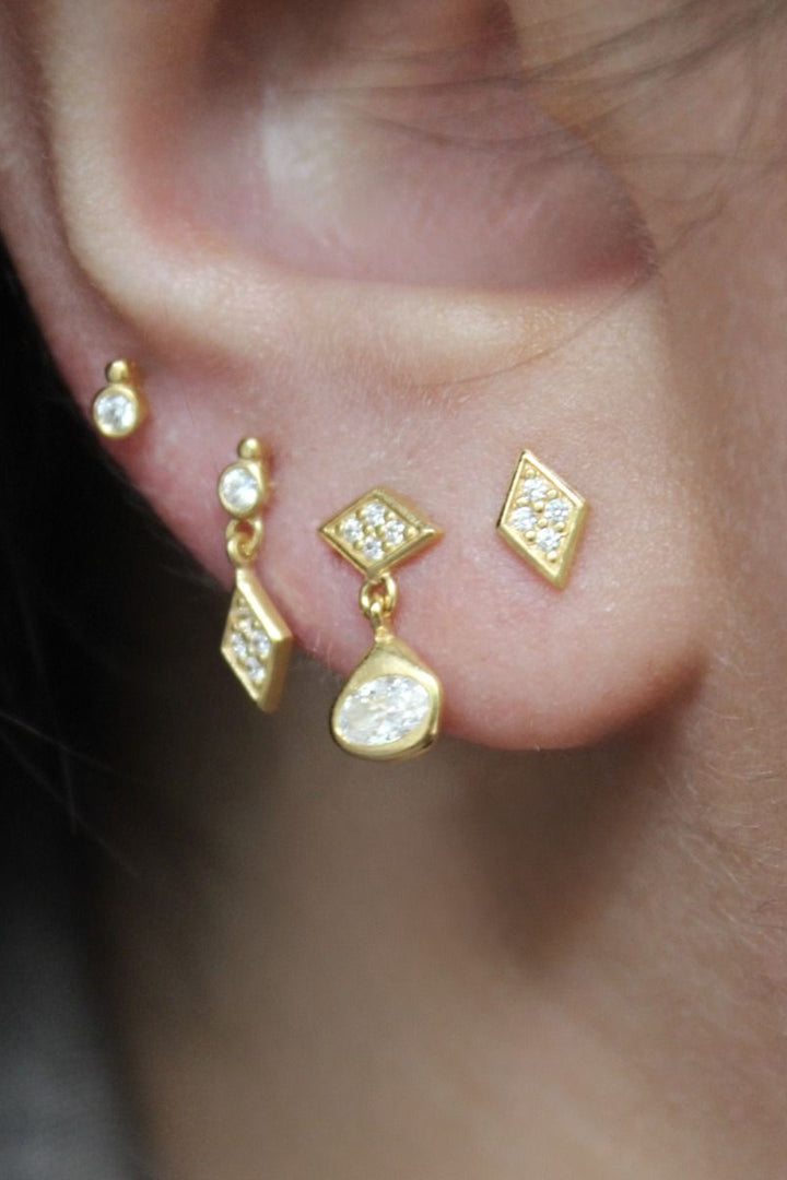 Stine A - Miss Queen Earring With Harlekin - 1430-2
