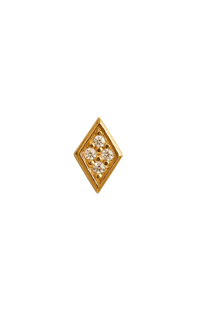 Stine A - Miss Harlekin Earring With Stones - Single - 1428-2