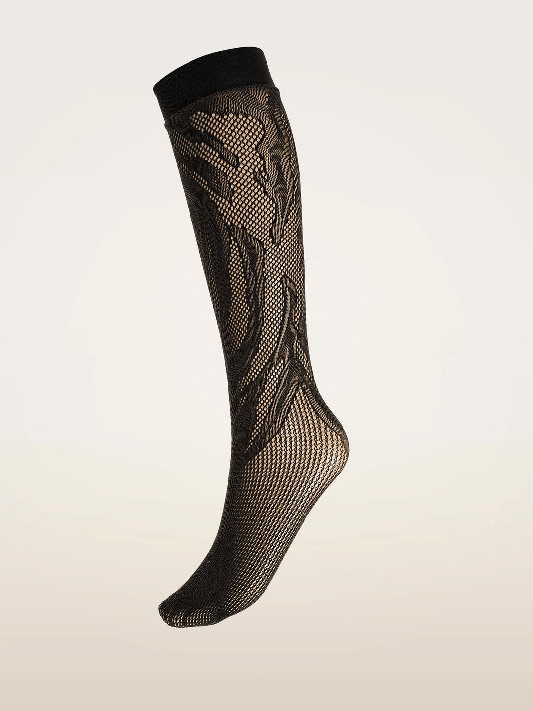 Wolford - Rosebloom Net Knee-highs 31800 - 7005 Black