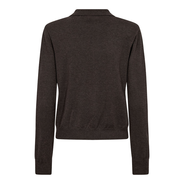 Co´Couture - Corycc Padded Polo Knit 500212 - 20003 - Dark Brown