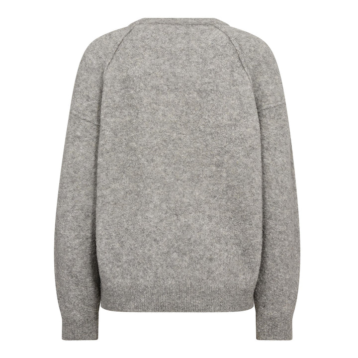 Co´Couture - Kailacc Ls Knit 500226 - 65006 - Grey Melange