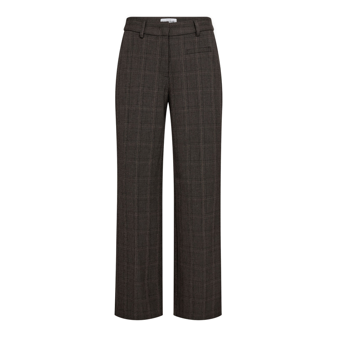 Haute L'Amitié - Check Fit Plain Pant HL10845 - Mocca