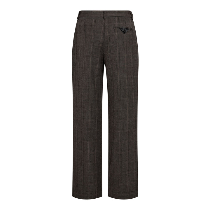 Haute L'Amitié - Check Fit Plain Pant HL10845 - Mocca