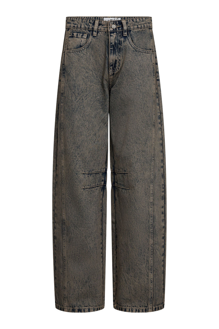 Haute L'Amitié - Drew Barrel Panel Jeans HL10848 - Mocca