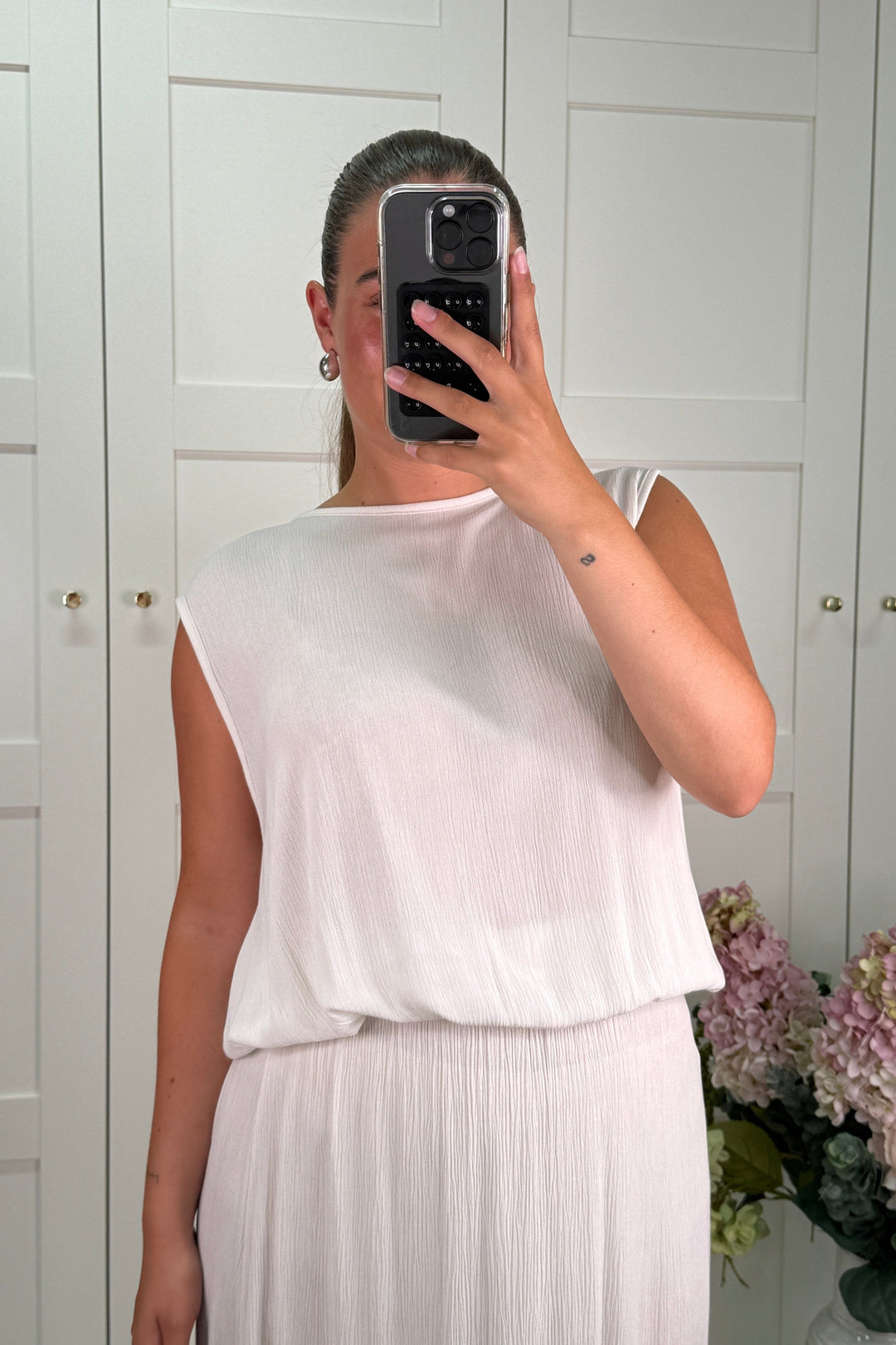 A-bee - Ava Top - Begie Jakker 