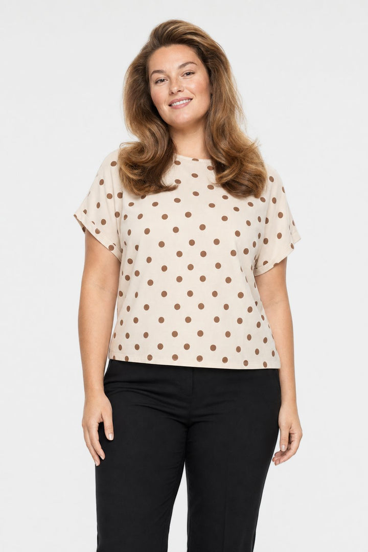 A-Bee - Delara Bluse - Beige - Onesize