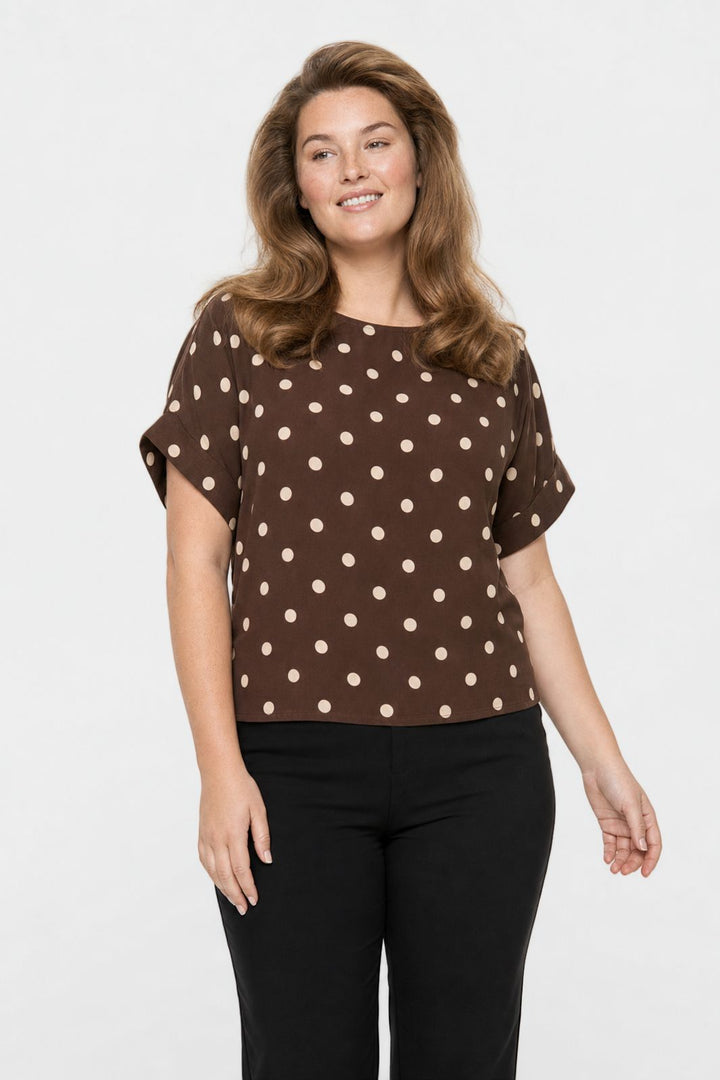CE_IMG - A-Bee - Delara Bluse - Mørkebrun - Onesize
