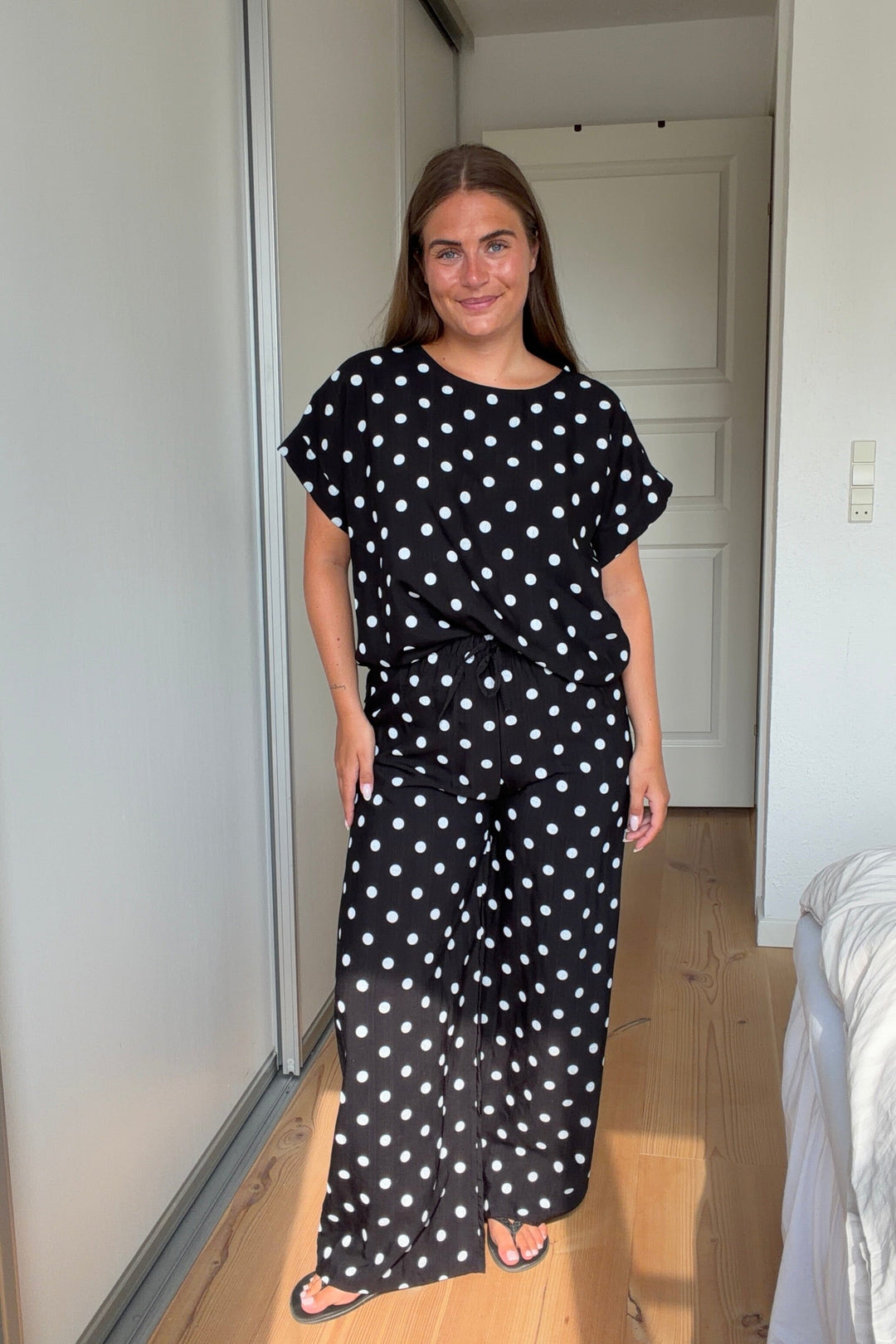 A-Bee - Delara Pants - Black Bukser 