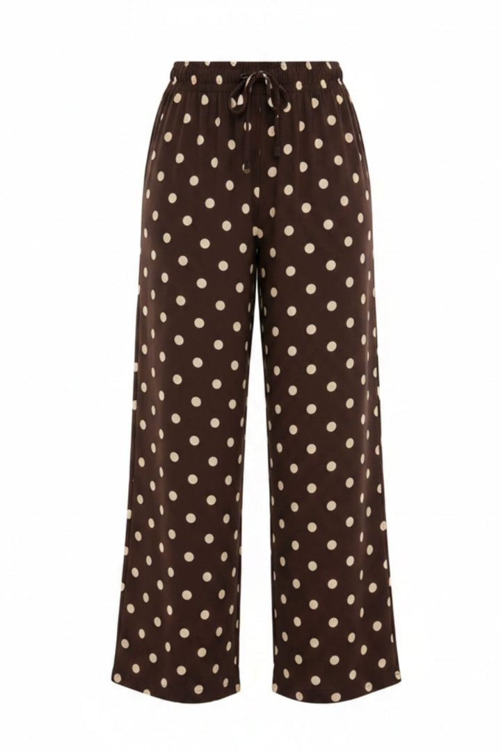 A-Bee - Delara Pants - Dark Brown Bukser 
