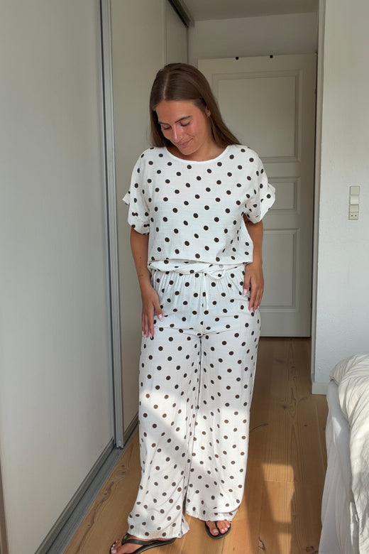 A-Bee - Delara Pants - White Bukser 