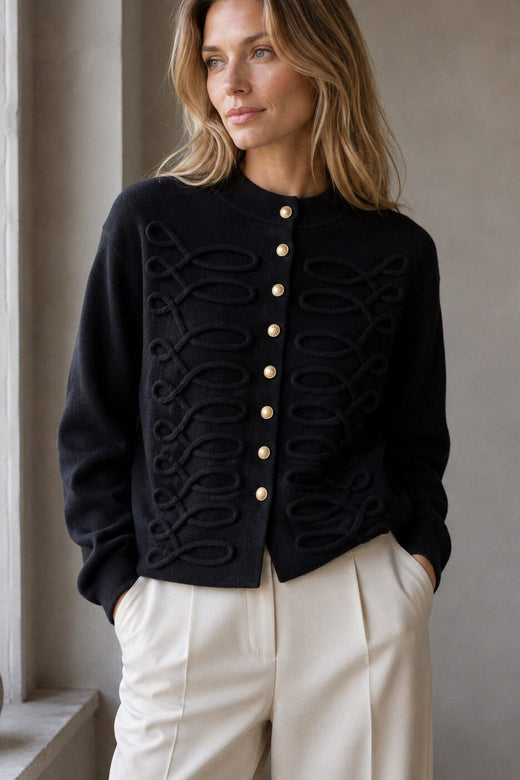 A-Bee - Honora Cardigan - Black Cardigans 