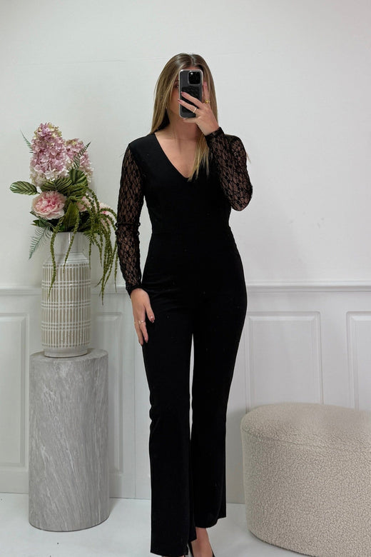 A-bee - Janelle Jumpsuit - Black Buksedragter 