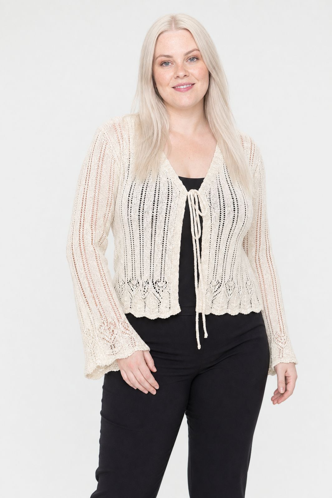 A-Bee - Liliane Cardigan - Beige - L/XL