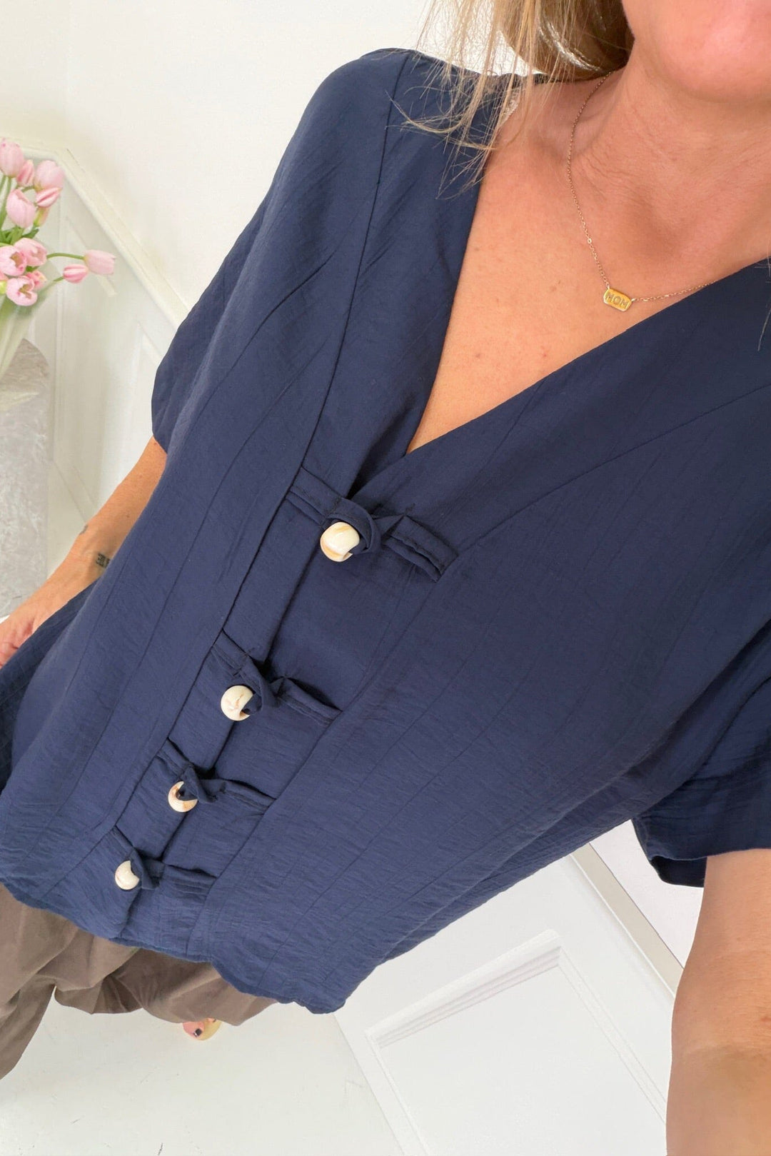 A-Bee - Lyra Shirt - Navy Skjorter 