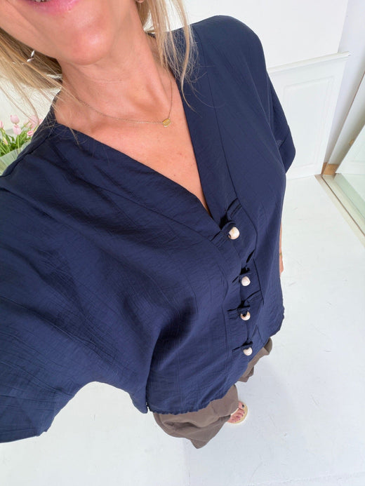 A-Bee - Lyra Shirt - Navy Skjorter 