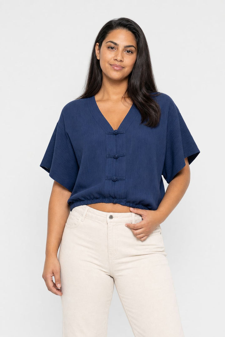 A-Bee - Lyra Skjorte - Navy - Onesize