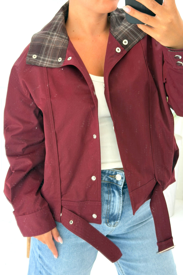 A-Bee - Zuleika Jacket - Burgundy Jakker 