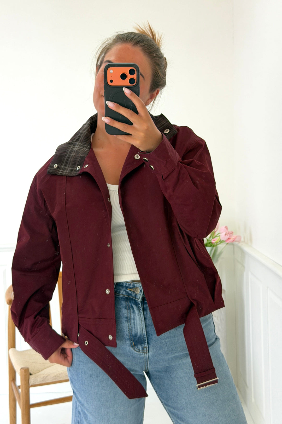 A-Bee - Zuleika Jacket - Burgundy Jakker 