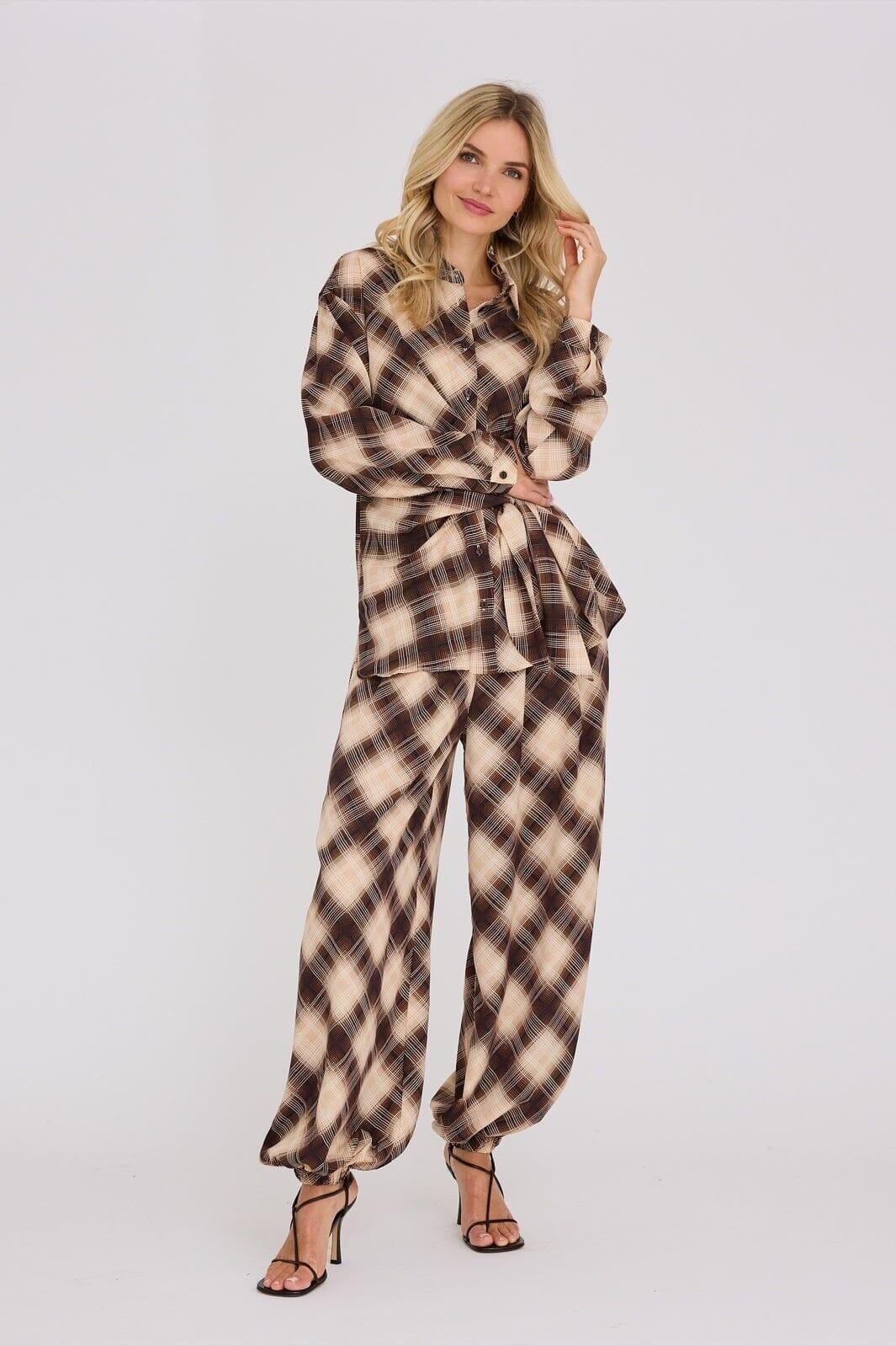 A-View - Elsi Pants AV8265 - 156 - Brown/Sand