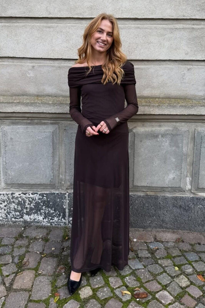 A-View - Kit Dress AV8190 - 194 - Dark Brown Kjoler 