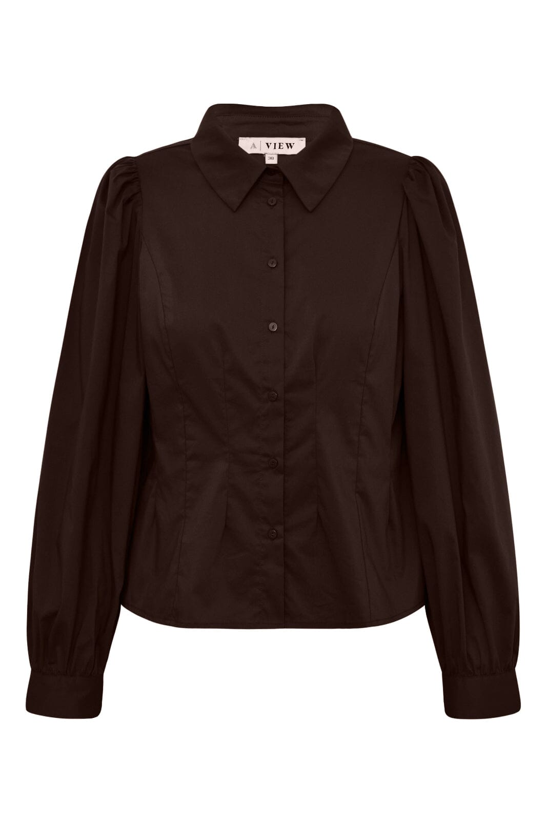 A-View - Malika Shirt AV4639 - 194 - Dark Brown Skjorter 