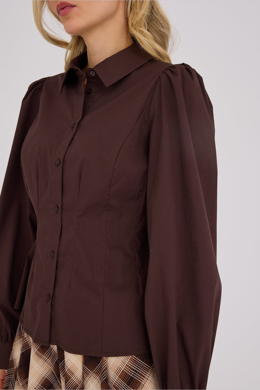 A-View - Malika Shirt AV4639 - 194 - Dark Brown