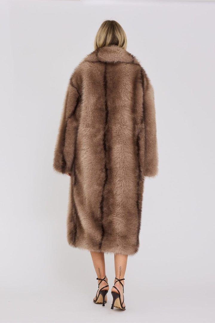 A-View - Mink Coat AV8212 - 080 - Taupe