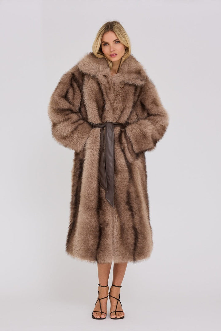 A-View - Mink Coat AV8212 - 080 - Taupe