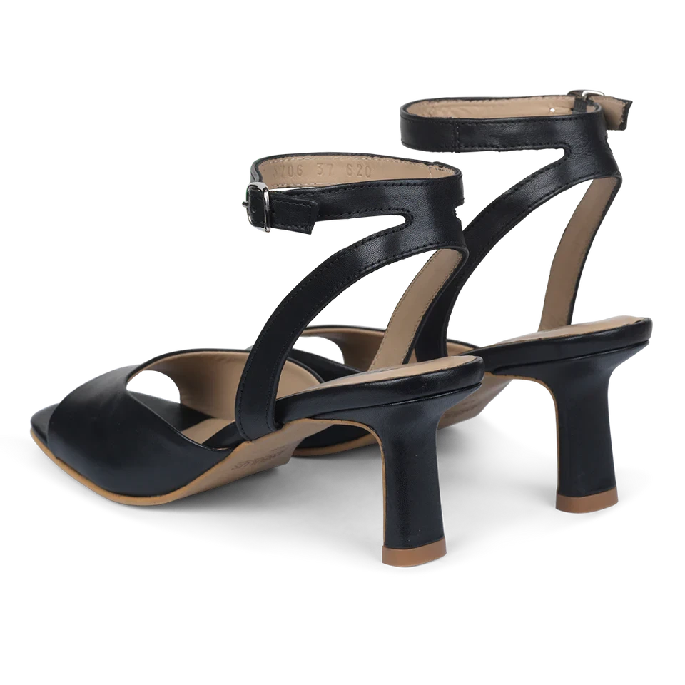 Angulus - Sandal Med Hæl 5706-101 - 1604 Black Stiletter 