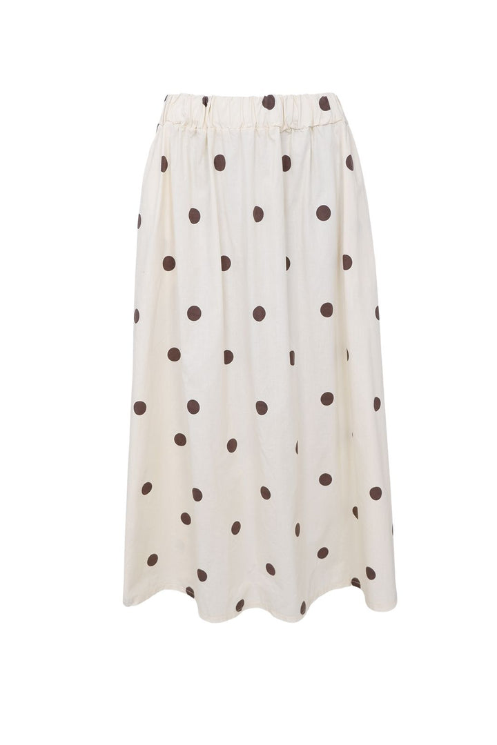 Black Colour - Bcabbie Skirt 40728 - Creme Dot