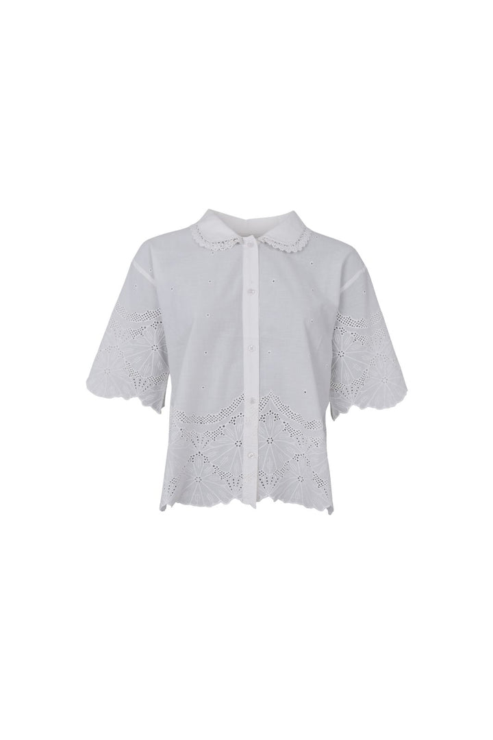 Black Colour - Bcagneta Lace Blouse 41135 - Off White