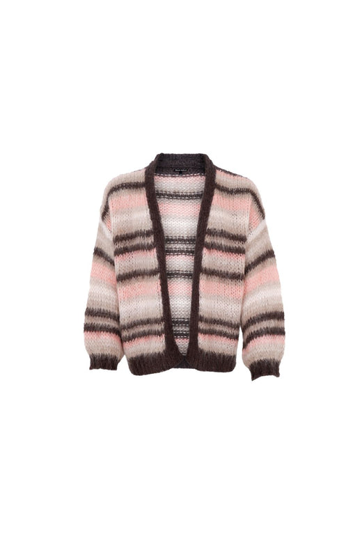Black Colour - Bcalana Striped Cardigan 1269 - Soft Rose