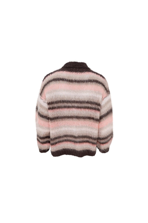 Black Colour - Bcalana Striped Cardigan 1269 - Soft Rose