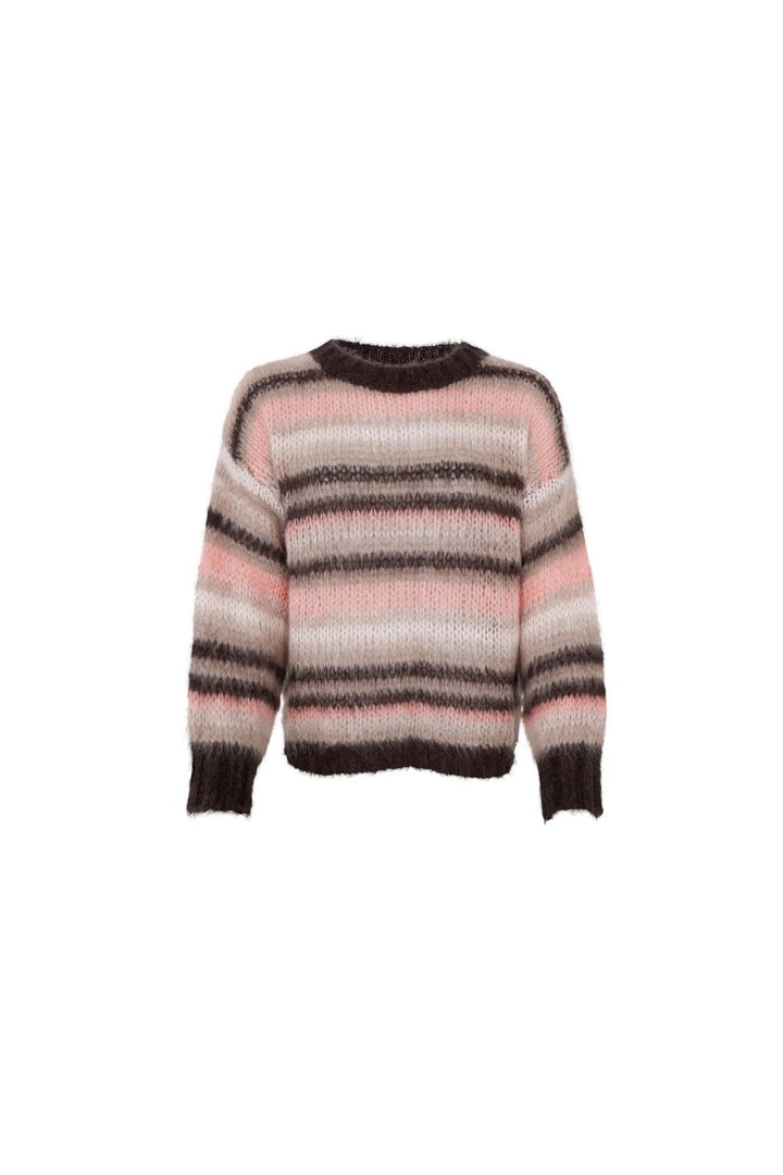 Black Colour - Bcalana Striped Jumper 1268 - Soft Rose