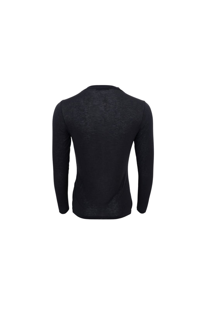 Black Colour - Bcalba Ls Tee 41260 - Shirts,Mesh & Basic Blouses - Black Solid