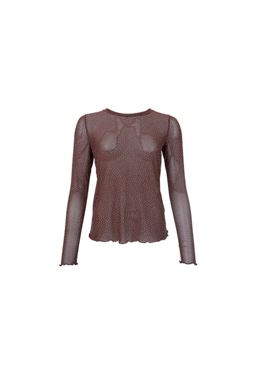 Black Colour - Bcalexis Blouse W/Stones 40746 - Shirts,Mesh & Basic Blouses - Hunter Green