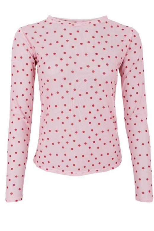 Black Colour - Bcannie Mesh Blouse 3846 - Shirts - Rose Dot Bluser 