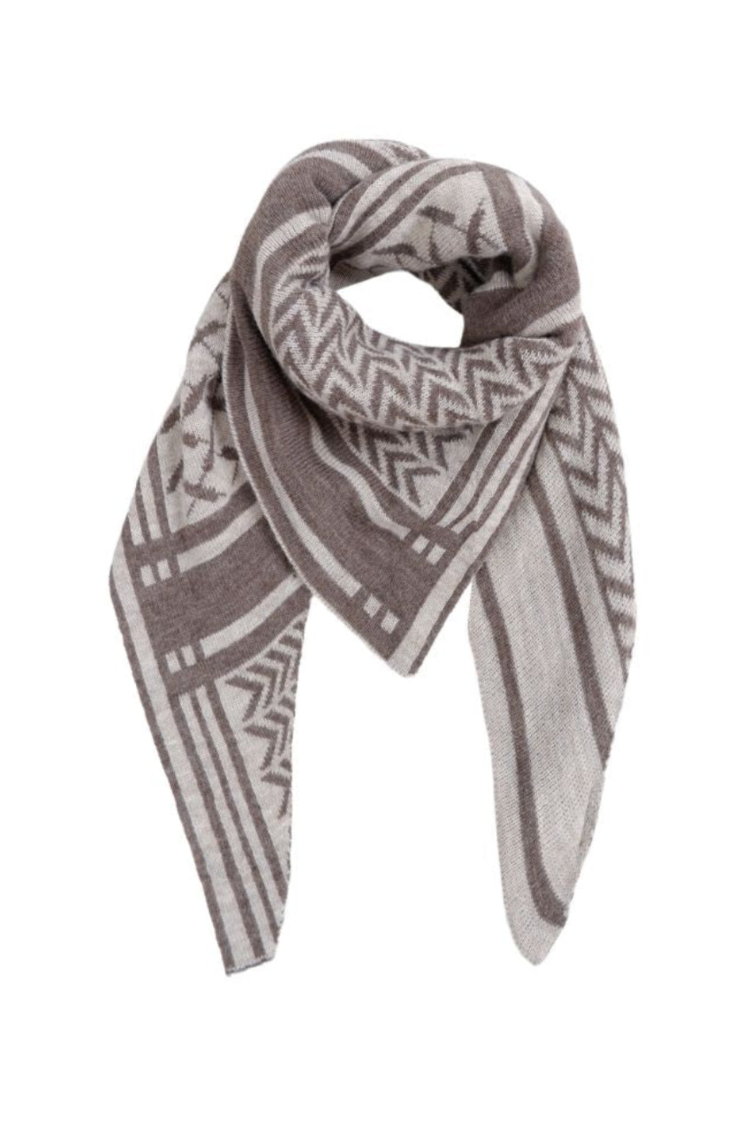 Black Colour - Bcbex Triangle Scarf 208279 - Nougat