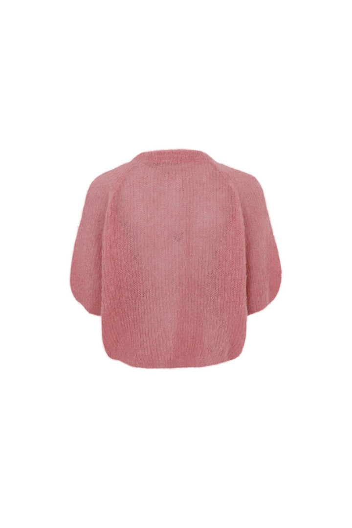Black Colour - Bcbjoerk Patent Knit Cardigan 1251 - Warm Rose