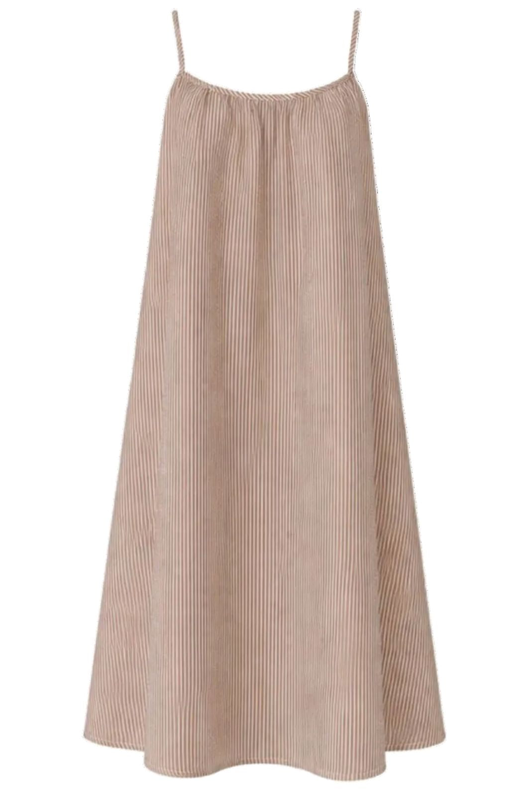 Black Colour - Bccatherine Strap Dress 41187 - Camel