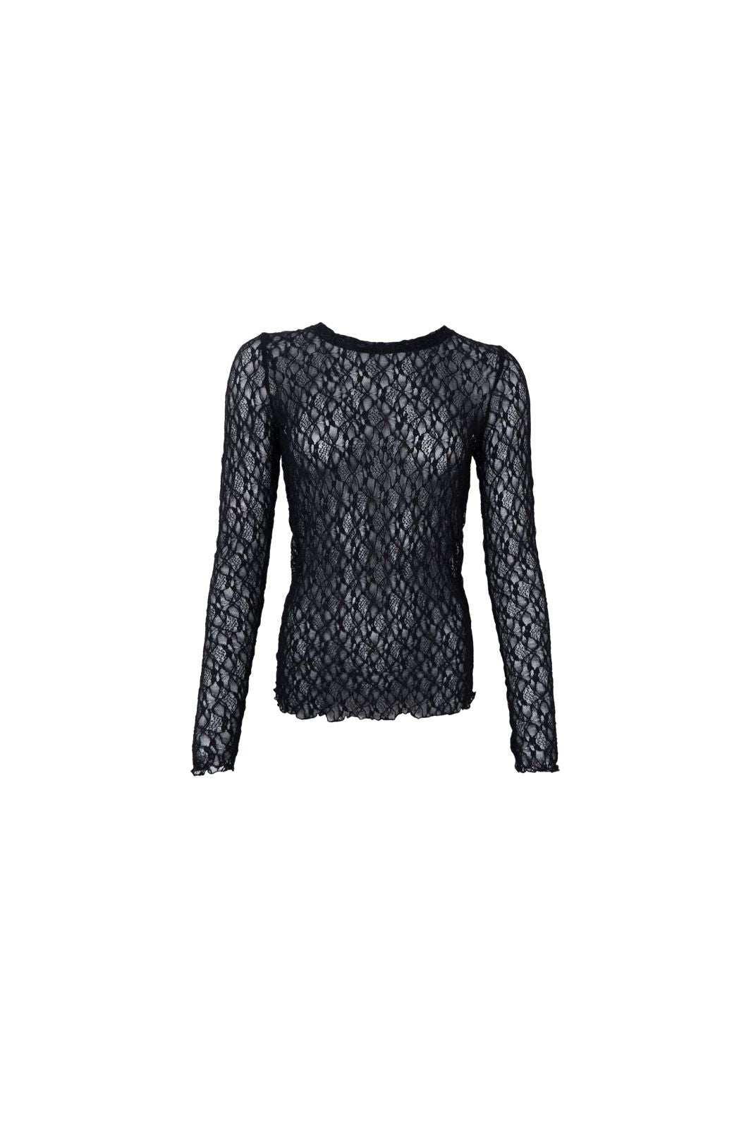 Black Colour - Bccecily Lace Blouse 41288 - Shirts - Coffee
