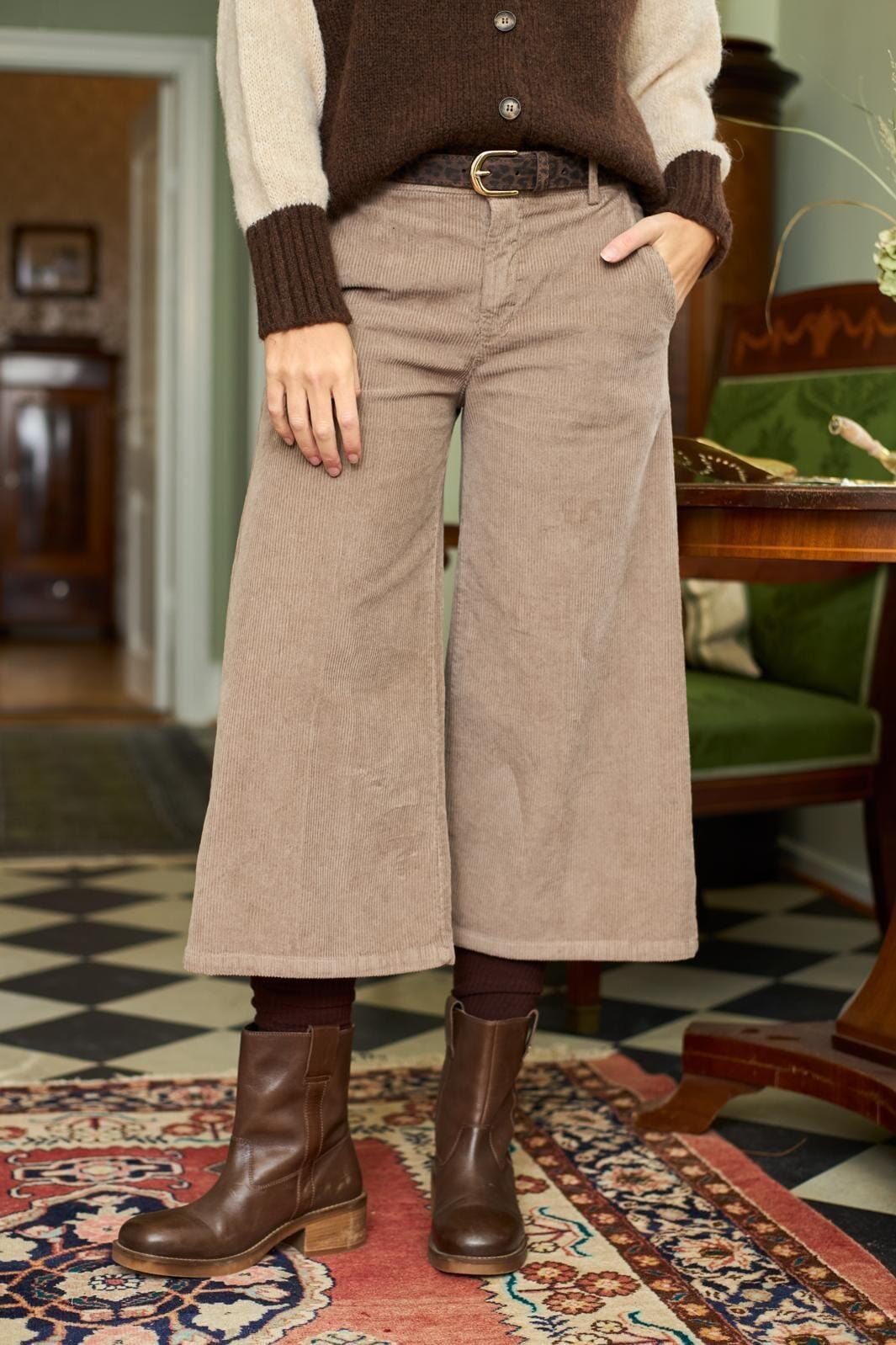 Black Colour - Bccora Culotte Pant 41042 - Lt. Nougat