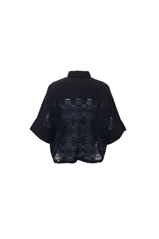 Black Colour - Bcdavina Lace Shirt 41319 - Black