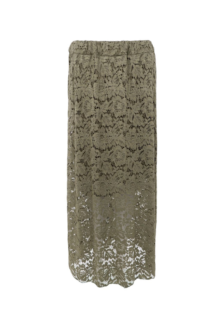 Black Colour - Bcdebbie Lace Skirt 41080 - Army