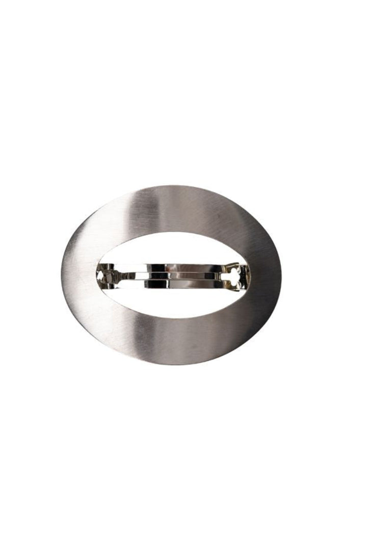 Black Colour - Bcflow Matt Big Hair Clip 6030 - Matt Silver Coloured