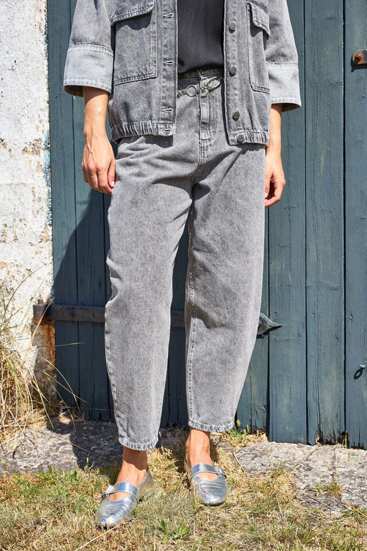 Black Colour - Bcizzy Barrel Pant 41162 - Grey