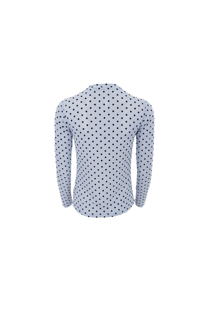 Black Colour - Bcjennie Dotted Mesh Blouse 40611 - Shirts - Jeans Blue