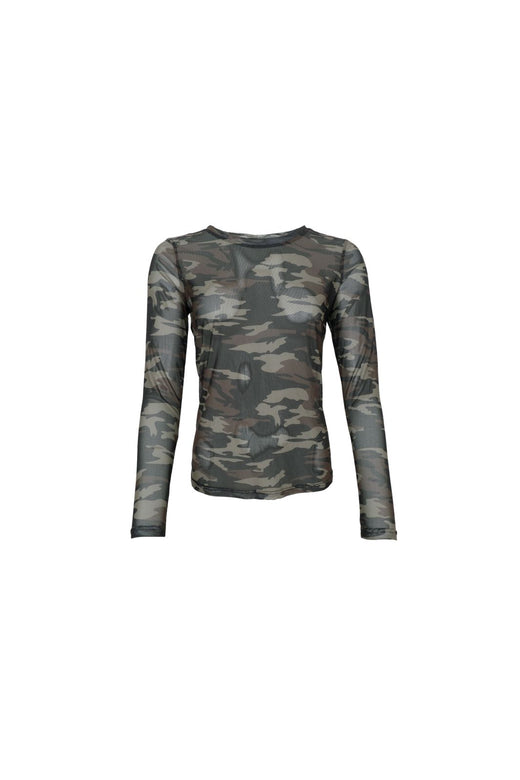 Black Colour - Bckamma Mesh Blouse 42000 - Shirts,Mesh & Basic Blouses - Army